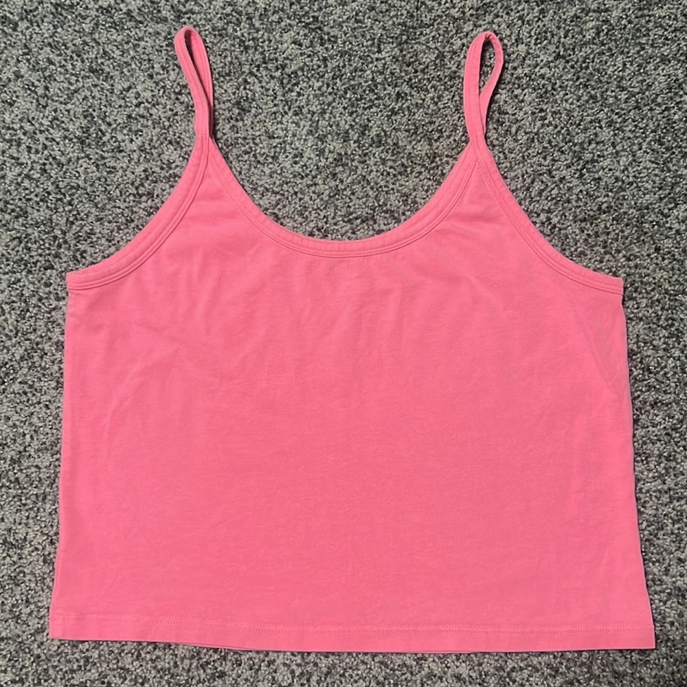 ARQ Women’s Cropped Pink Tank Top Size 3X EUC